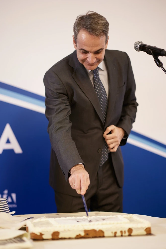 Από την κοπή της πίτας στο Οργανωτικό της ΝΔ / Eurokinissi