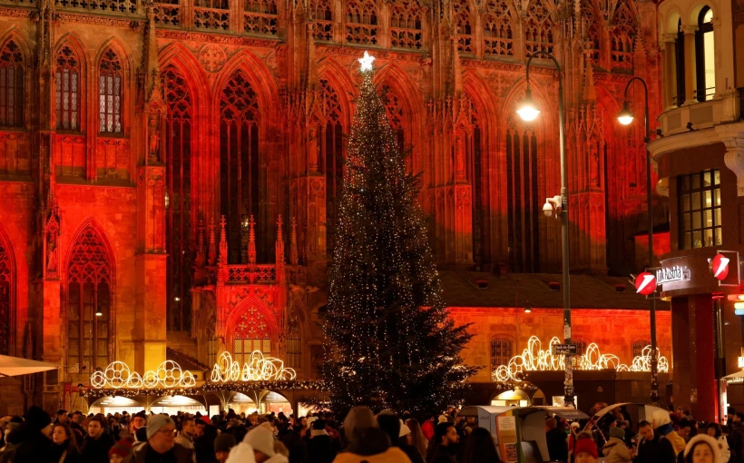 Christmas holiday lights along shopping streets in Vienna - Reuters