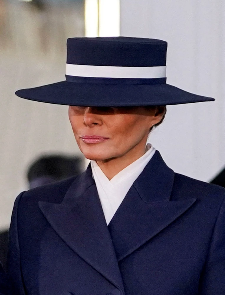 Η Μελάνια Τραμπ στην ορκωμοσία του συζύγου της, Ντόναλντ, ως ο 47ος Πρόεδρος των ΗΠΑ / πηγή: Reuters 