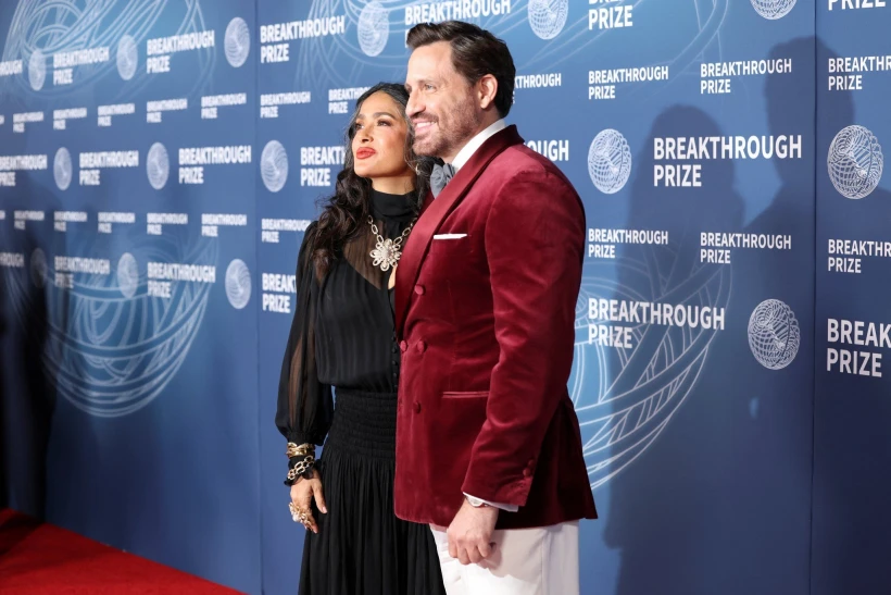          Salma Hayek attends the 2025 Breakthrough Prize ceremony in Santa Monica, California - Reuters     