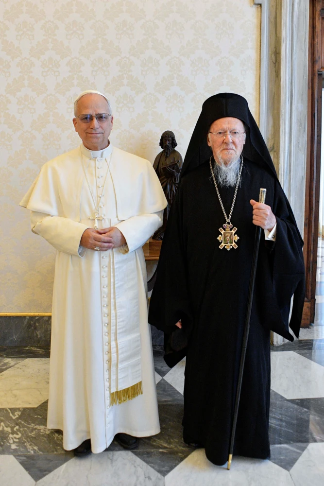 Συνάντηση Οικουμενικού Πατριάρχη Βαρθολομαίου με τον πάπα Λέοντα ΙΔ