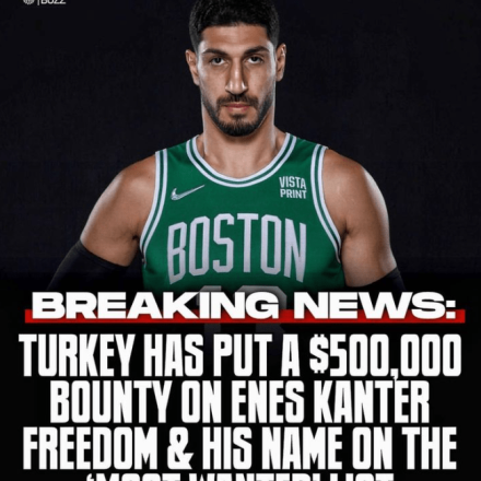 Τουρκία: Επικήρυξη του μπασκετμπολίστα Ενές Καντέρ για 500.000 δολάρια