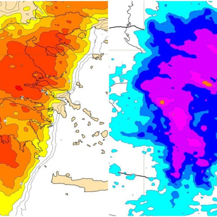 Έκτακτο δελτίο επικίνδυνων καιρικών φαινομένων: Έντονη κακοκαιρία από αύριο Δευτέρα