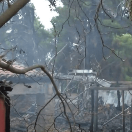 Φωτιά στους Αγίους Αναργύρους - «Στάχτη» έγινε ξύλινη καφετέρια