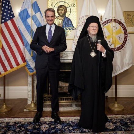 Με τον Οικουμενικό Πατριάρχη Βαρθολομαίο συναντήθηκε ο Κυριάκος Μητσοτάκης - Τι συζήτησαν