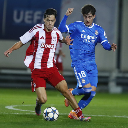 Κ19 Ολυμπιακός - Ρεάλ Μαδρίτης 0-2: Το δοκάρι του στέρησε την ισοπαλία και την πρόκριση από... νωρίς