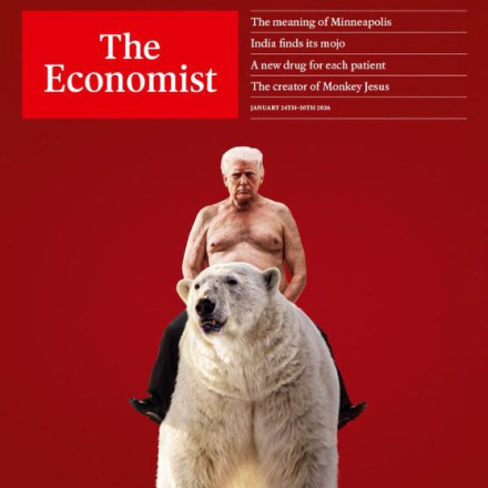 «Καβαλάρης» σε πολική αρκούδα ο Τραμπ μετά τη συμφωνία για Γροιλανδία - Το πρωτοσέλιδο του Economist