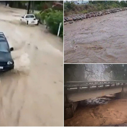 Στο όριο υπερχείλισης 4 ποταμοί στη Βόρεια Εύβοια – Κομμένοι δρόμοι και απεγκλωβισμοί κατοίκων [vids]