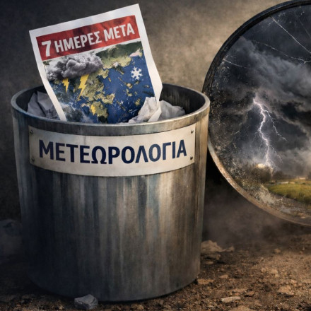 Νέα κόντρα μετεωρολόγων για το αν χαλάει ο καιρός: Η ανάρτηση Τσατραφύλλια με τον «σκουπιδοτενεκέ»