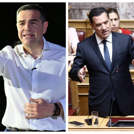 «Επίσκεψη» (;) Γεωργιάδη στο στρατηγείο του Τσίπρα...