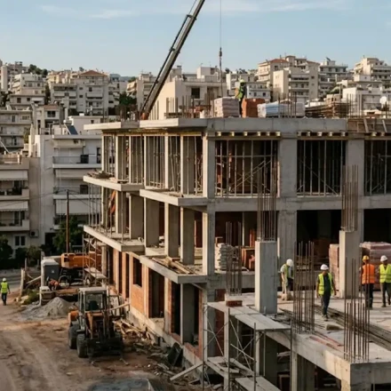 Σε ελεύθερη πτώση ο όγκος των νέων οικοδομών στην Πελοπόννησο