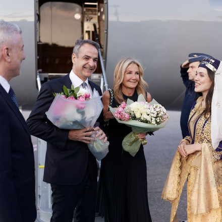 Στην Άγκυρα ο Κυριάκος Μητσοτάκης για τη Σύνοδο του ΝΑΤΟ - Τον υποδέχθηκε ο Ερντογάν