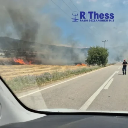 Χωρίς ενεργό μέτωπο η φωτιά στα Βασιλικά Θεσσαλονίκης