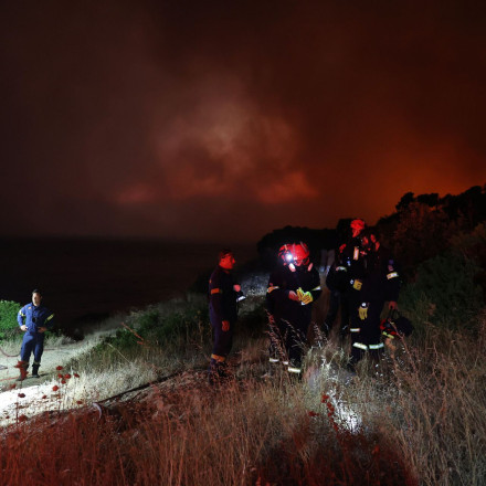 Μεγάλη κινητοποίηση της Πυροσβεστικής για φωτιά σε δάσος, στα Ιωάννινα
