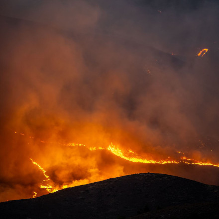 Ισχυρές επίγειες δυνάμεις συνεχίζουν να επιχειρούν στην πυρκαγιά στον Άγιο Βλάσιο Βοιωτίας
