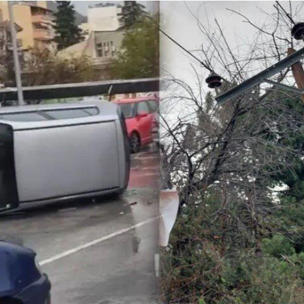 Κακοκαιρία: Αναποδογύρισαν αυτοκίνητα στην Ξάνθη - Ανεμοστρόβιλος στην Χαλκιδική