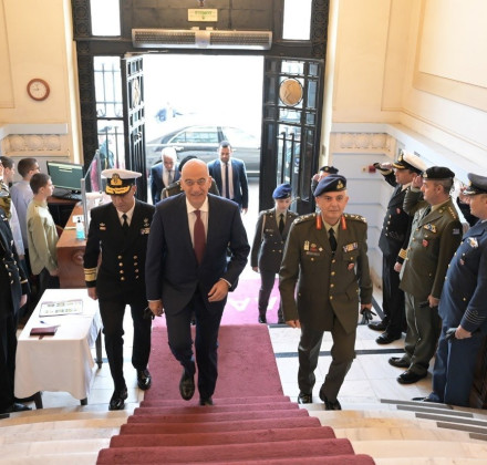 Μήνυμα Δένδια: «Ζητήματα εθνικής κυριαρχίας δεν αποτελούν αντικείμενο διαλόγου» Μήνυμα Δένδια: «Ζητήματα εθνικής κυριαρχίας δεν αποτελούν αντικείμενο διαλόγου»