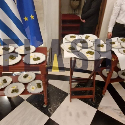 Το μενού στο γεύμα εργασίας Μητσοτάκη - Ερντογάν