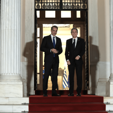 Μητσοτάκης - Μπλίνκεν: Ελληνοτουρκικά και Ουκρανία στο «μενού» της συνάντησης και του δείπνου