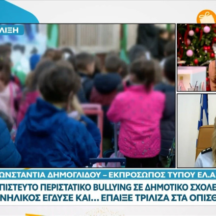 Bullying στον Βόλο: Τι λέει η εκπρόσωπος Τύπου της ΕΛΑΣ για τον «θύτη»