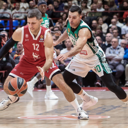 Αρμάνι Μιλάνο - Παναθηναϊκός AKTOR 68-76: «Τρομάζει» και πάλι στην Ευρώπη