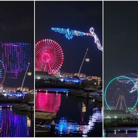 Ντουμπάι: Εκπληκτικό θέαμα στο DSF Drone Show - Απίθανες «ζωγραφιές» στον ουρανό
