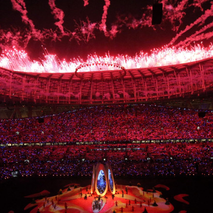 Φαντασμαγορικό σόου στο Asian Cup με 6.000 πυροτεχνήματα - Δείτε βίντεο και φώτο