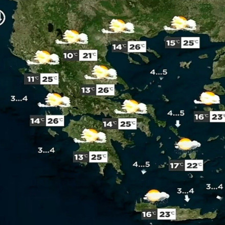 Ο καιρός σήμερα 23/5: Συνεχίζεται η αστάθεια - Που θα βρέξει