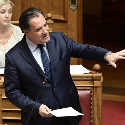Διπλή επίθεση Άδωνι σε Πολάκη και Κωνσταντοπούλου - Νέος σκοτωμός στη Βουλή