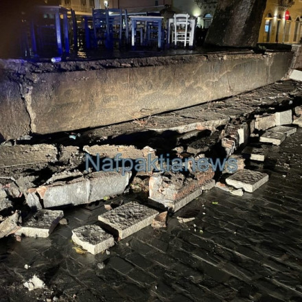 Ναύπακτος: Ζημιές από σφοδρή κακοκαιρία τα ξημερώματα [vid & pics]