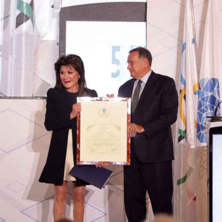 Βράβευση της Γιάννας Αγγελοπούλου - Δασκαλάκη από τη ΓΣ των Ευρωπαϊκών Ολυμπιακών Επιτροπών