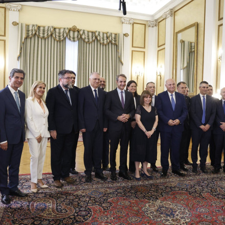 Η ορκωμοσία των νέων υπουργών και υφυπουργών της κυβέρνησης Μητσοτάκη