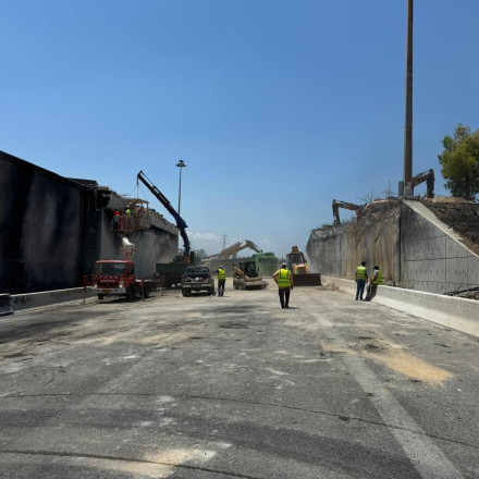 Γέφυρα Ισθμού: Ολοκληρώθηκε η κατεδάφιση
