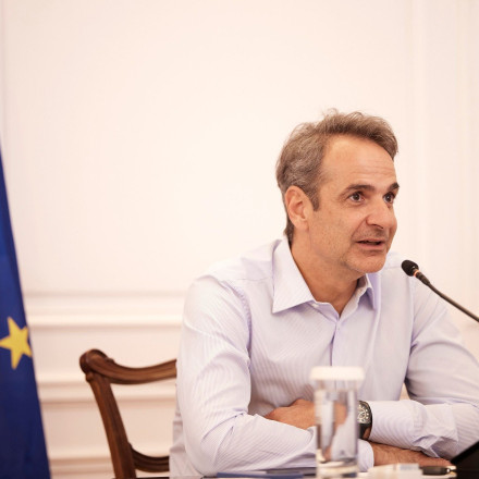 Ο Κυριάκος Μητσοτάκης συμμετείχε στην τηλεδιάσκεψη κορυφής του ΕΛΚ