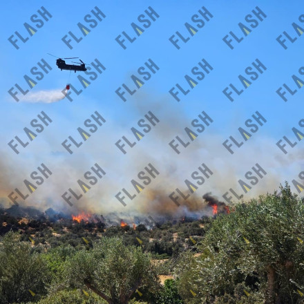 Υπό μερικό έλεγχο η φωτιά στη Βάρης - Κορωπίου: Ενισχύθηκαν οι δυνάμεις πυρόσβεσης