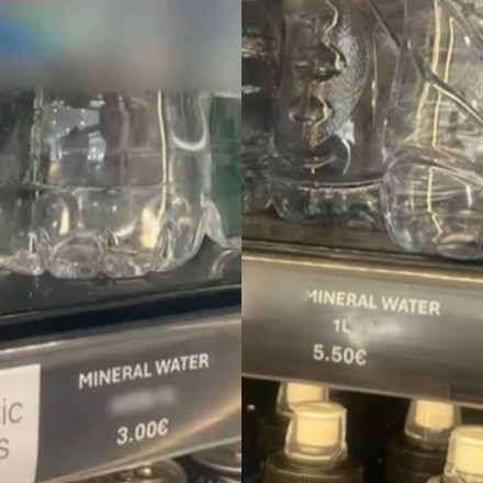 Νερό από χρυσάφι έξω από την Ακρόπολη - Πωλείται στα... τρία ευρώ το μπουκάλι