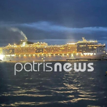 Κατάκολο: Aποκολλήθηκε κρουαζιερόπλοιο που είχε προσαράξει στο λιμάνι [vid]