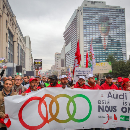 Διαδηλώσεις στο Βέλγιο για ενδεχόμενο κλείσιμο εργοστασίου της Audi