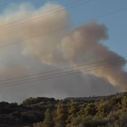 Φωτιά στο Ξυλόκαστρο: Χωρίς ενεργό μέτωπο, με διάσπαρτες εστίες - Άνοιξε η παλιά εθνική, νέο 112