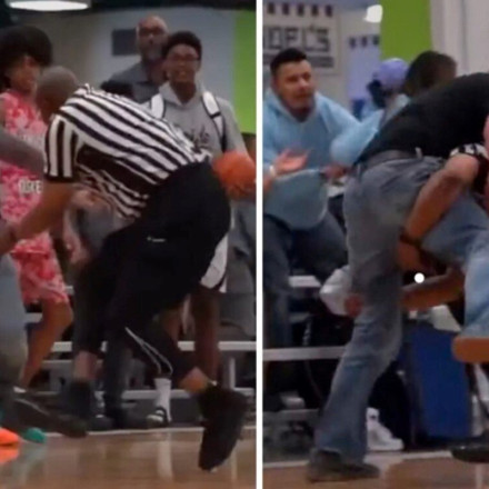 Viral: Άγριο ξύλο ανάμεσα σε πατέρα και διαιτητή - Μετέτρεψαν σε ρινγκ το παρκέ
