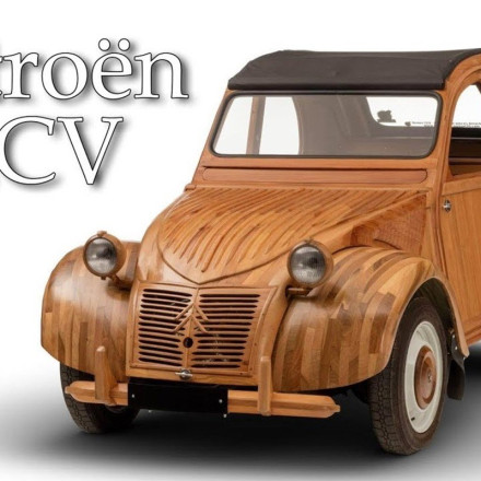 Μοναδικό στον κόσμο, ξύλινο 2CV, βγαίνει στο σφυρί [vid]