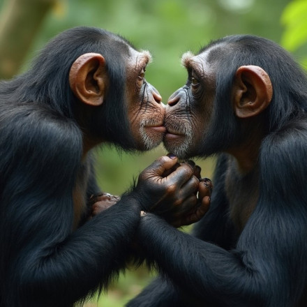 Οι πίθηκοι «φιλούσαν υπέροχα»! Το ίδιο και οι άνθρωποι