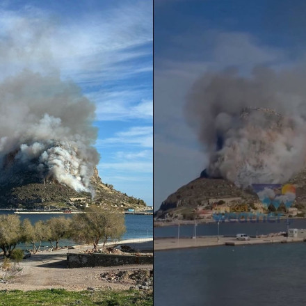 Φωτιά στη Μονεμβασιά - Κινητοποιήθηκαν και ελικόπτερα