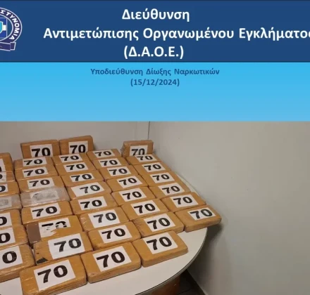 Θεσσαλονίκη: Κατασχέθηκαν πάνω από 45 κιλά κοκαΐνης - Ήταν κρυμμένα σε φορτίο με μπανάνες Θεσσαλονίκη: Κατασχέθηκαν πάνω από 45 κιλά κοκαΐνης - Ήταν κρυμμένα σε φορτίο με μπανάνες