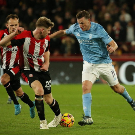 Premier League: Ασταμάτητη η Νότιγχαμ νίκησε εκτός έδρας την Μπρέντφορντ (0-2)