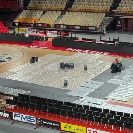 Ολυμπιακός: Πλημμύρισε ξανά το ΣΕΦ μετά την κακοκαιρία στην Αττική - Περιορίστηκαν άμεσα οι ζημιές