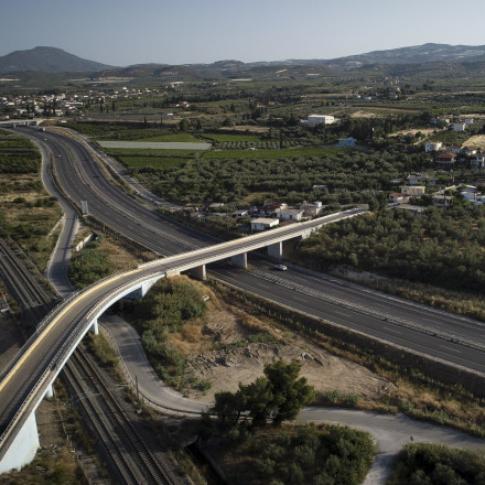 Αποκλεισμός εξόδων του Κόμβου Κυλλήνης  στον αυτοκινητόδρομο Πάτρας-Πύργου