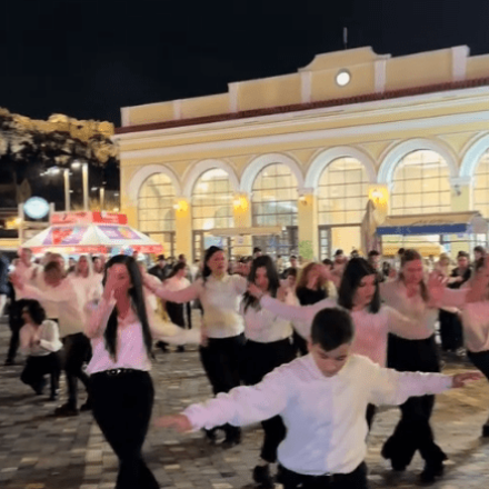 300 Έλληνες και ξένοι χόρεψαν ζεϊμπέκικο στους πρόποδες της Ακρόπολης