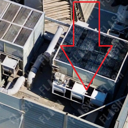 To drone του flash πάνω από τον Ευαγγελισμό - Εικόνες από τη δολιοφθορά στα κλιματιστικά