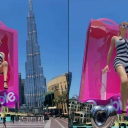 Η γιγαντιαία Barbie στο Dubai που έγινε viral [vid]
